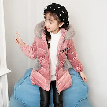 Veste d'hiver grande taille pour filles - le coffre a jouets- Comme la photo 4 / 7T-8T(140)
