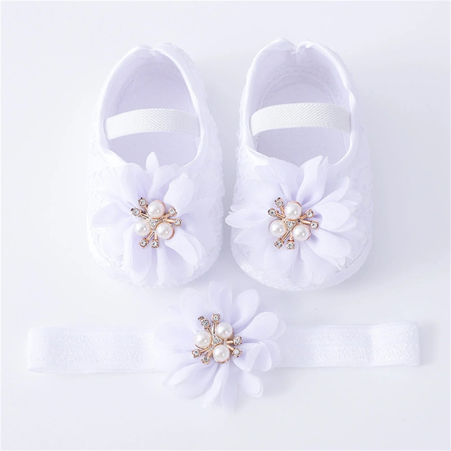 Chaussures plates avec bande de sauna pour bébé fille - le coffre a jouets- Rouge / 7-12 mois