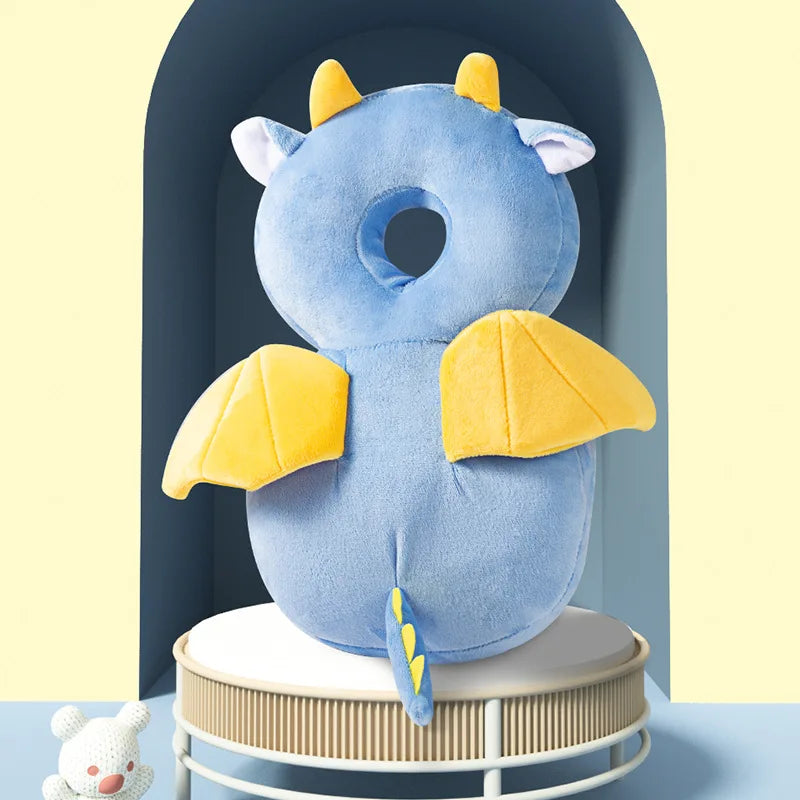 Coussin de Protection pour la Tête de Bébé - Sac à Dos Anti-Chute en Coton PP Doux, Dessin Animé | Protection Sécurité Enfant 1-3 Ans - le coffre a jouets- 3