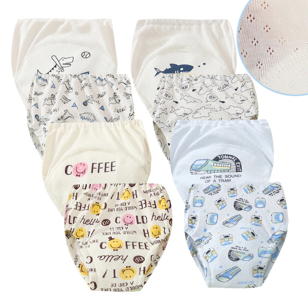 Culotte d’Entraînement Lavable pour Bébé – Lot de 8 pièces