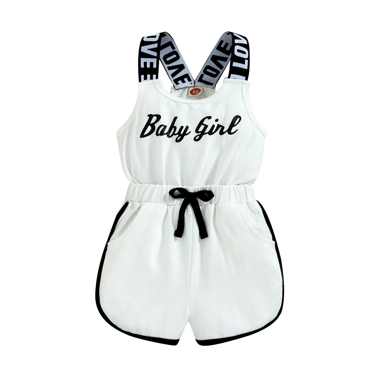 Barboteuse d'été pour bébés filles - le coffre a jouets- Blanc / 4T