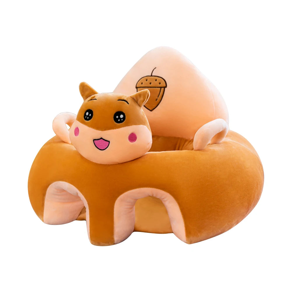 Siège de Soutien en Peluche pour Bébé – Confort et Apprentissage 🐻