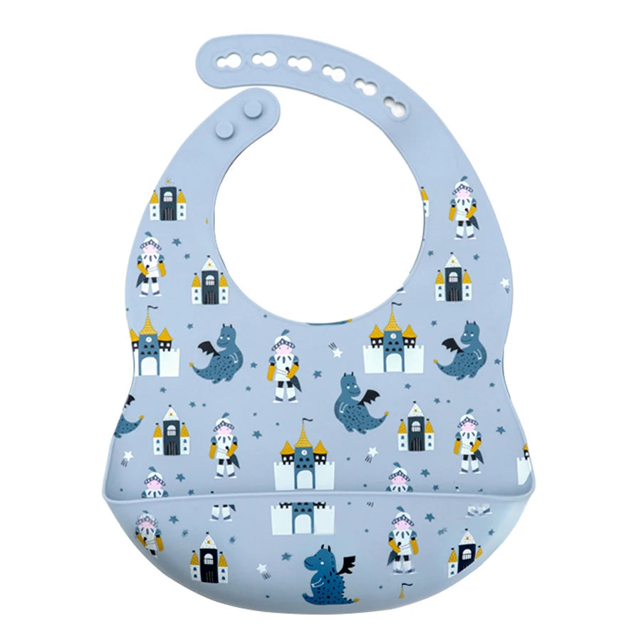 Bavoir bébé silicone anti-taches – De 0 à 6 ans