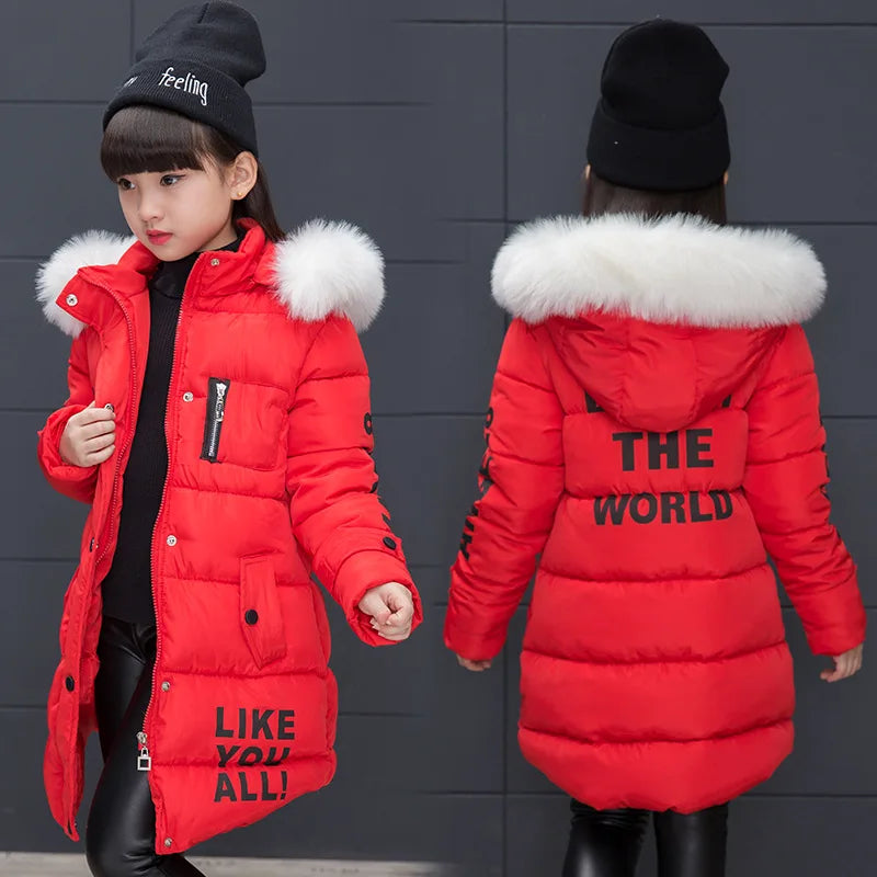 Veste d'hiver grande taille pour filles