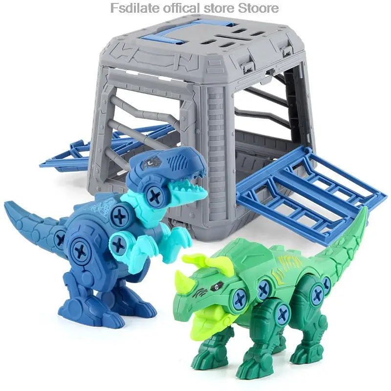 Kit de Construction de Dinosaure Vorannosaurus Rex avec Mini Perceuse Électrique