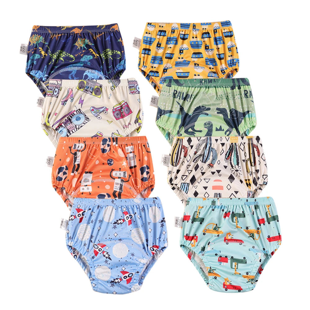 Culotte d’Entraînement Lavable pour Bébé – Lot de 8 pièces