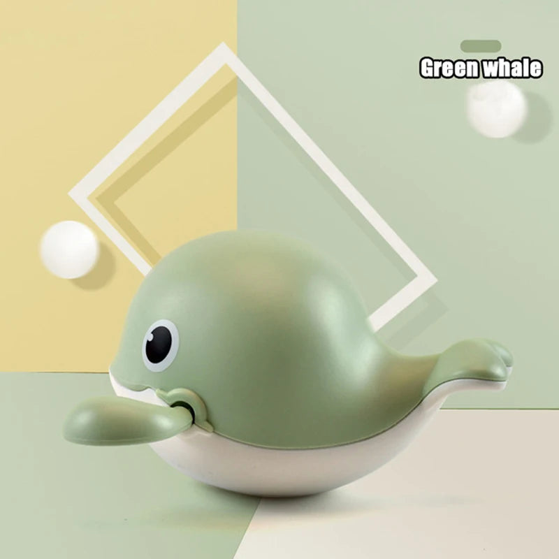Jouets de Bain Bébé - Baleine et Tortue Nageuses | Amusement Aquatique pour Enfants - le coffre a jouets- baleine verte