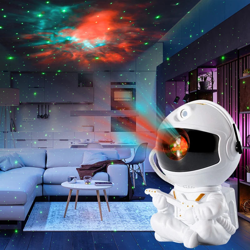 Projecteur d'Étoiles Galaxy Astronaut - Veilleuse Nébuleuse Étoilée 🌌✨ - le coffre a jouets- étoile blanche
