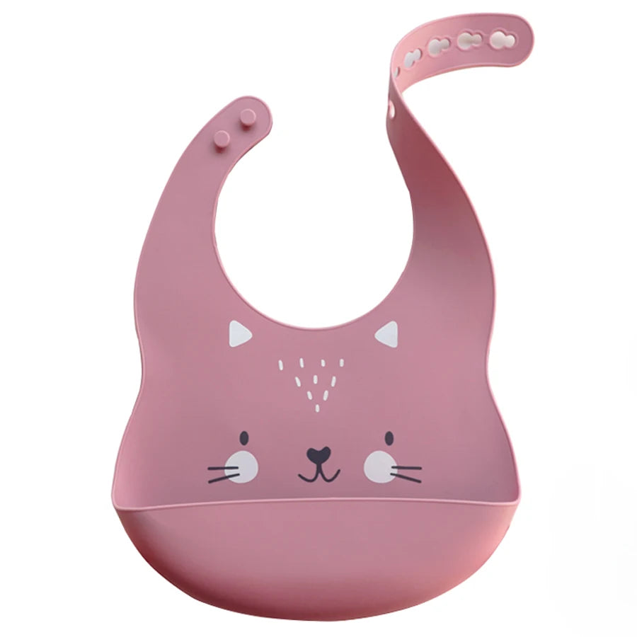 Bavoir bébé silicone anti-taches – De 0 à 6 ans