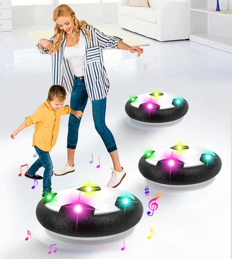 Ballon de Football Électrique Flottant avec Lumière LED et Musique - le coffre a jouets- Musique et lumière