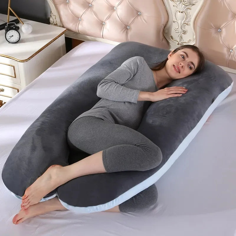 Oreiller de Grossesse Doux pour Femme Enceinte, Heart de Grossesse, ALTERSupport d'Allaitement pour le Sommeil, Livraison Directe, 120x70cm