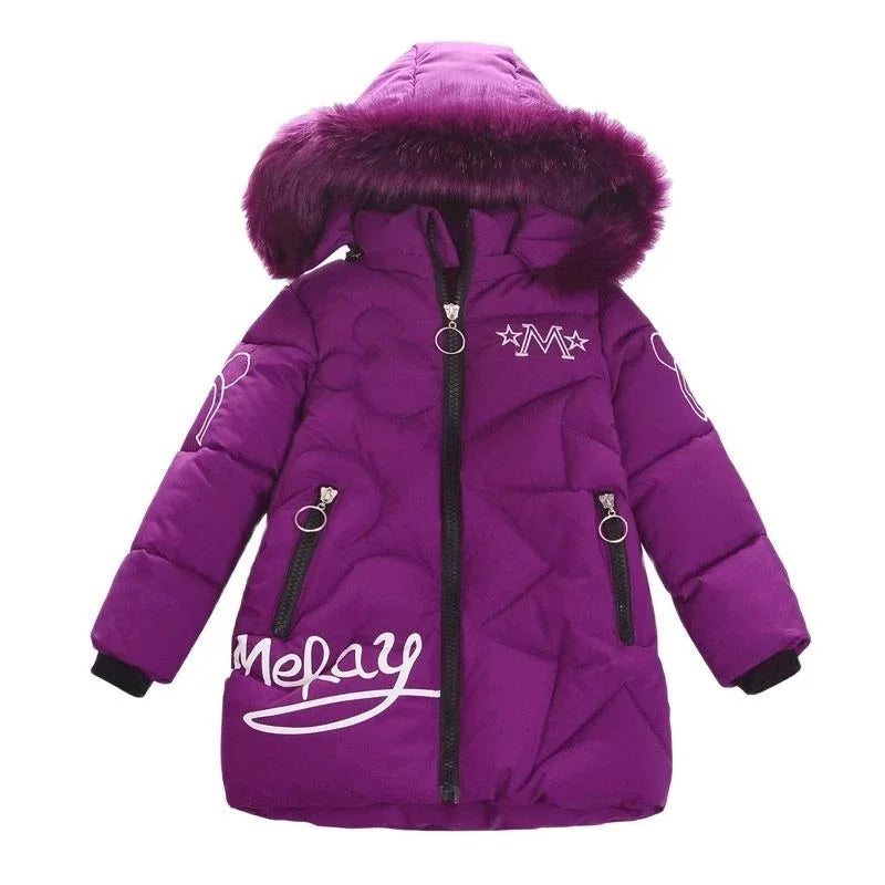 Veste d'hiver grande taille pour filles - le coffre a jouets- Comme la photo / 7T-8T(140)