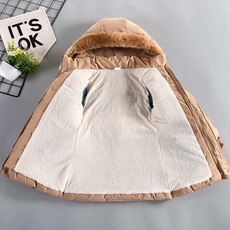 Veste d'hiver grande taille pour filles