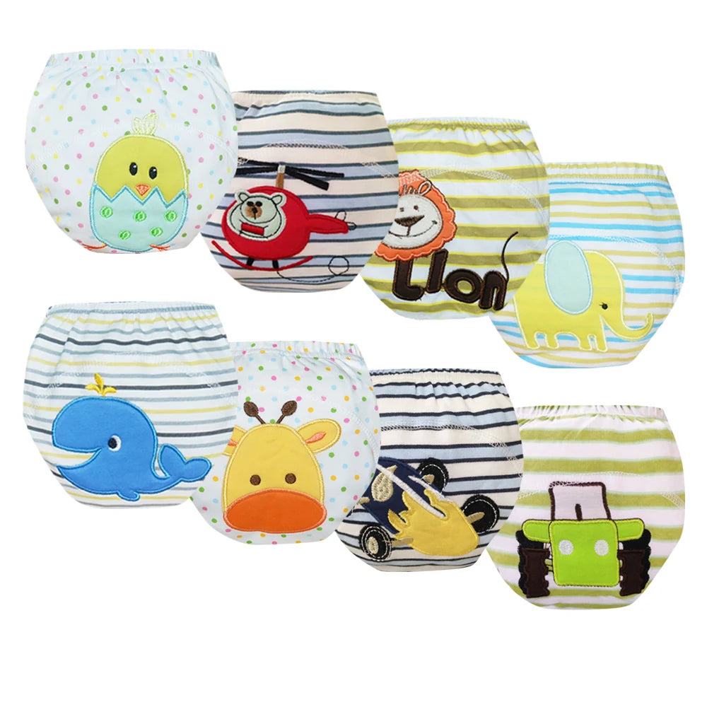 Culotte d’Entraînement Lavable pour Bébé – Lot de 8 pièces