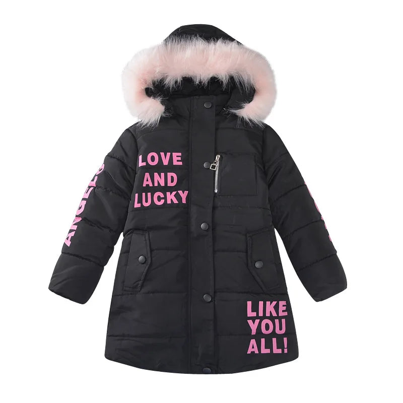 Veste d'hiver grande taille pour filles