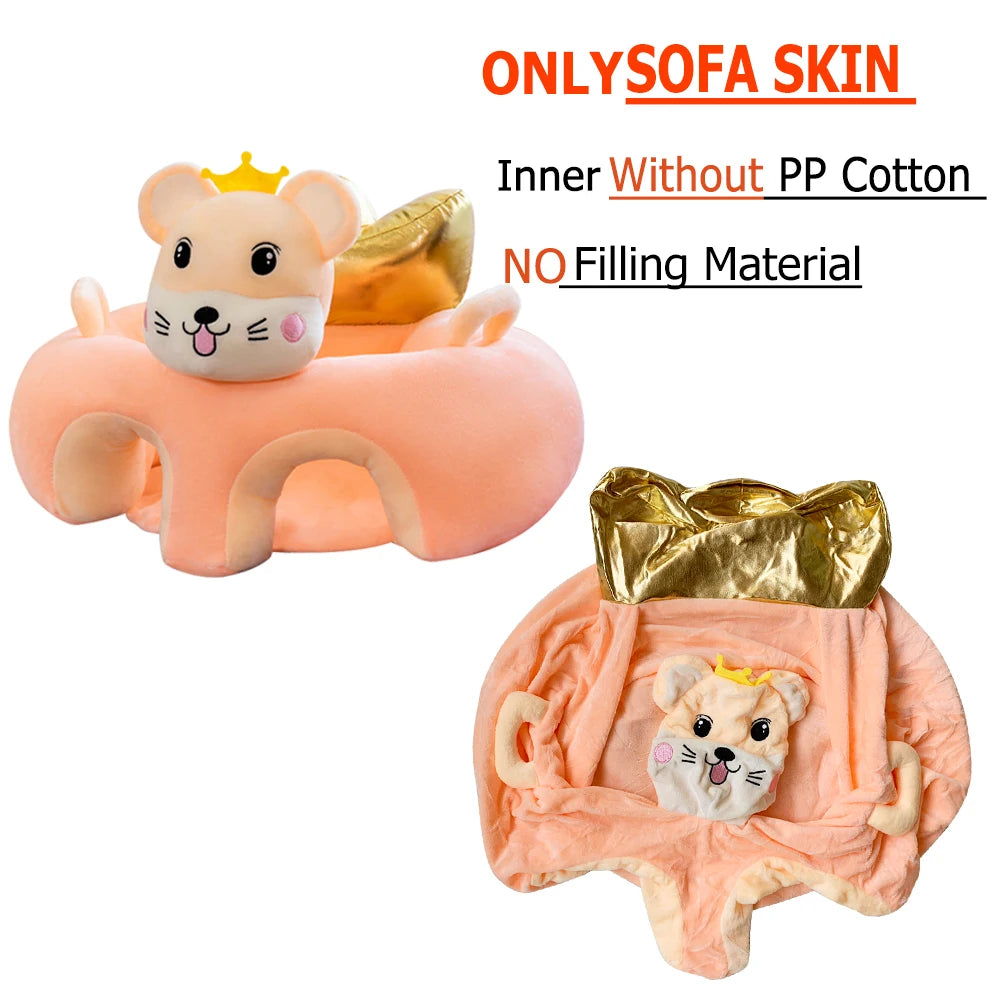 Siège de Soutien en Peluche pour Bébé – Confort et Apprentissage 🐻