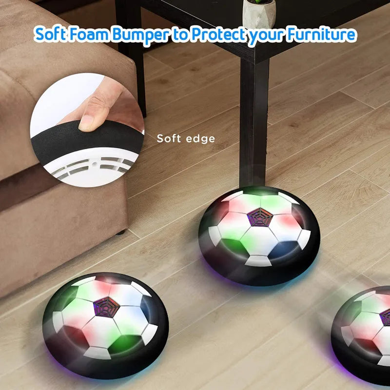 Ballon de Football Électrique Flottant avec Lumière LED et Musique - le coffre a jouets- Musique et lumière