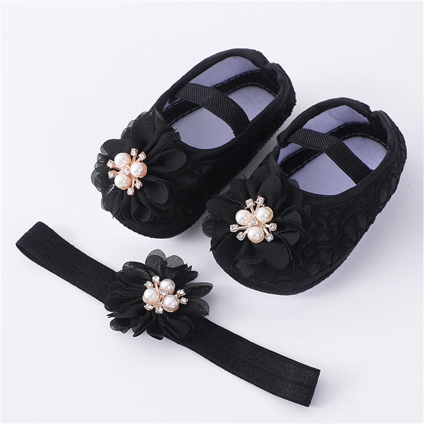 Chaussures plates avec bande de sauna pour bébé fille - le coffre a jouets- Rouge / 7-12 mois