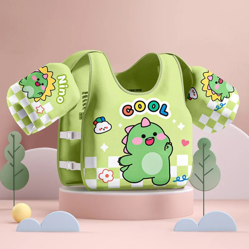 Gilet flottant enfant avec brassards réglables