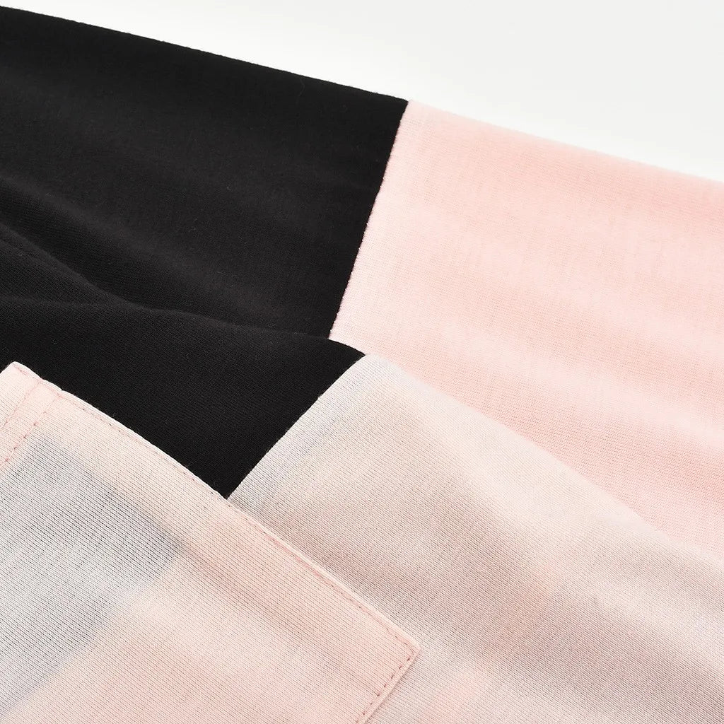 T-shirt à manches longues pour femmes enceintes, chemise d'allaitement, chemise d'allaitement, couture de document, mode décontractée