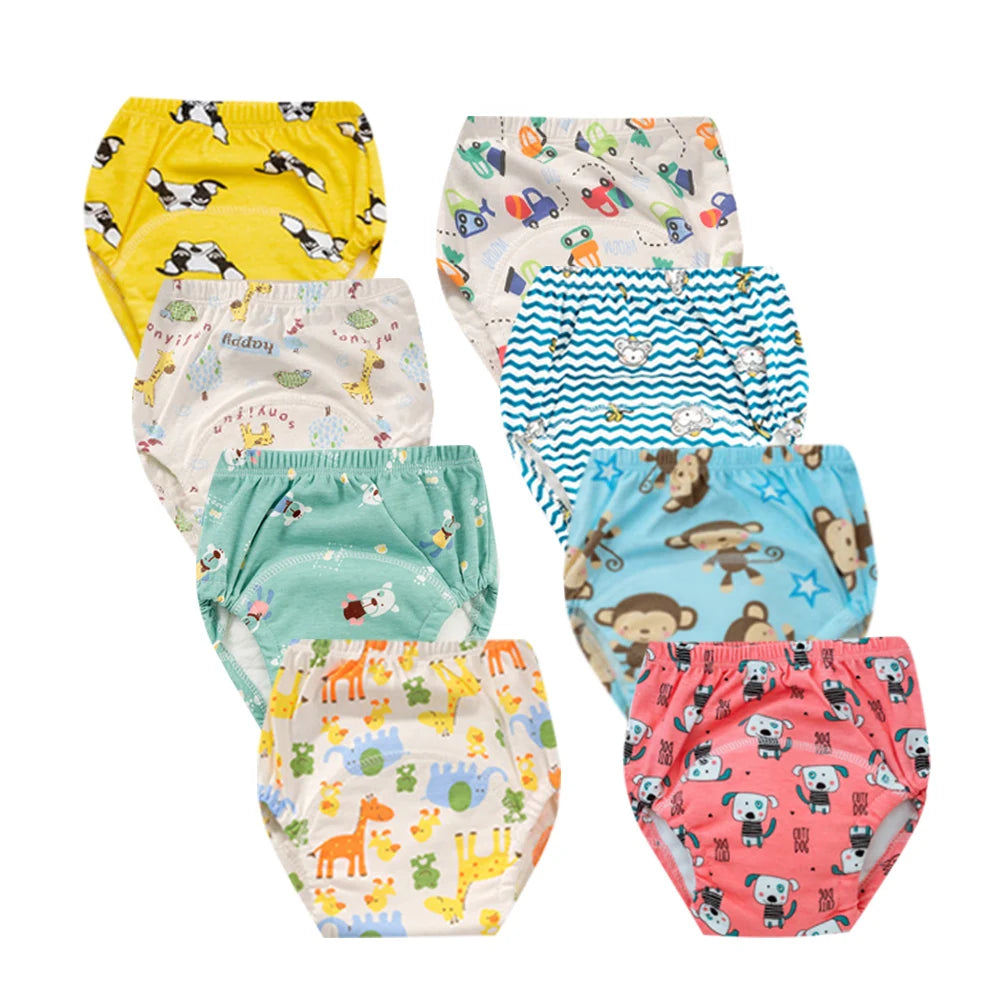 Culotte d’Entraînement Lavable pour Bébé – Lot de 8 pièces