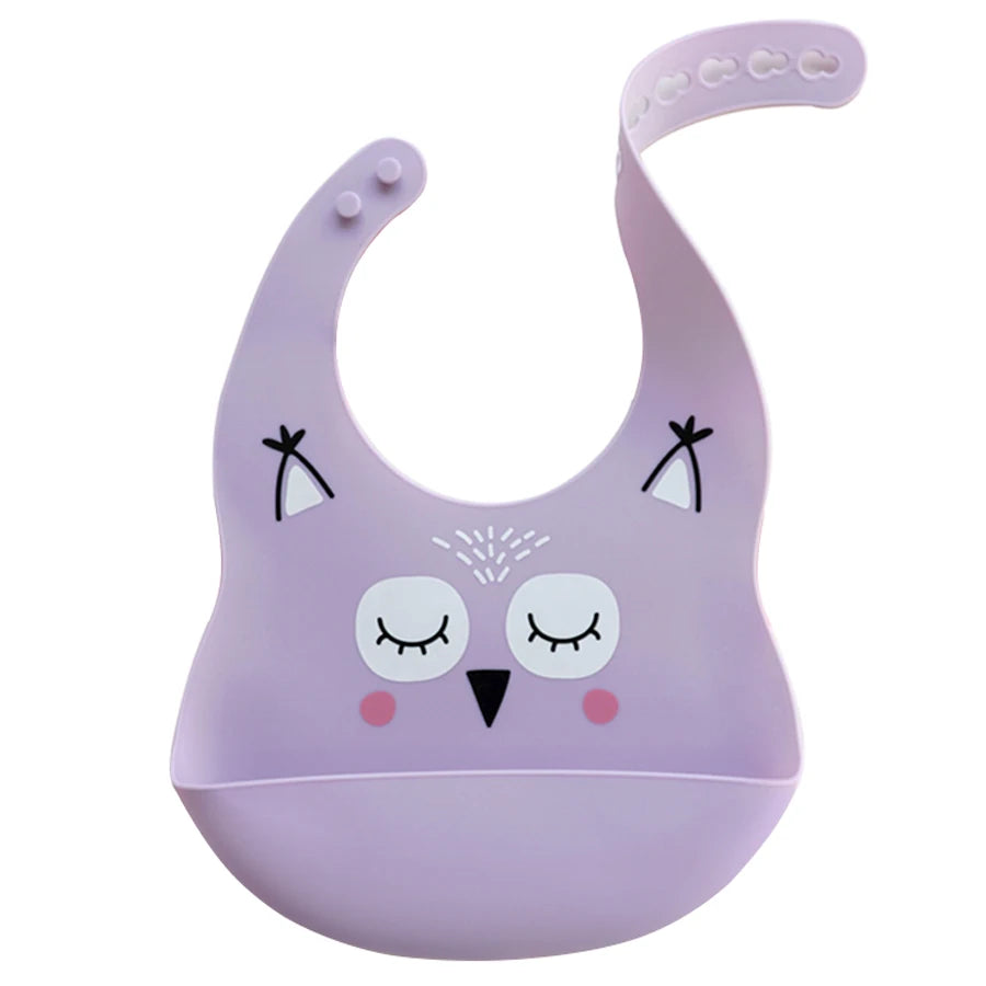Bavoir bébé silicone anti-taches – De 0 à 6 ans