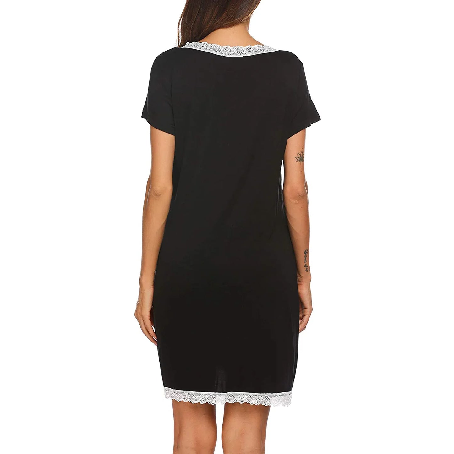 Vêtements de nuit de maternité pour femmes enceintes, vêtements de nuit d'allaitement, col en V, robe de nuit
