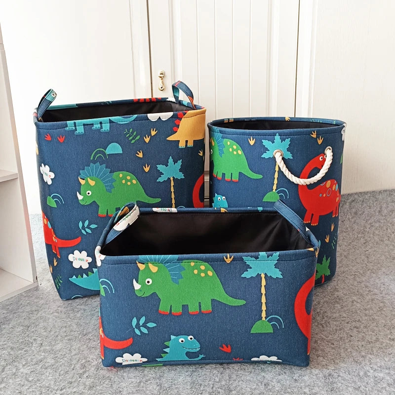 Panier de rangement pliable pour jouets et vêtements - le coffre a jouets- 1