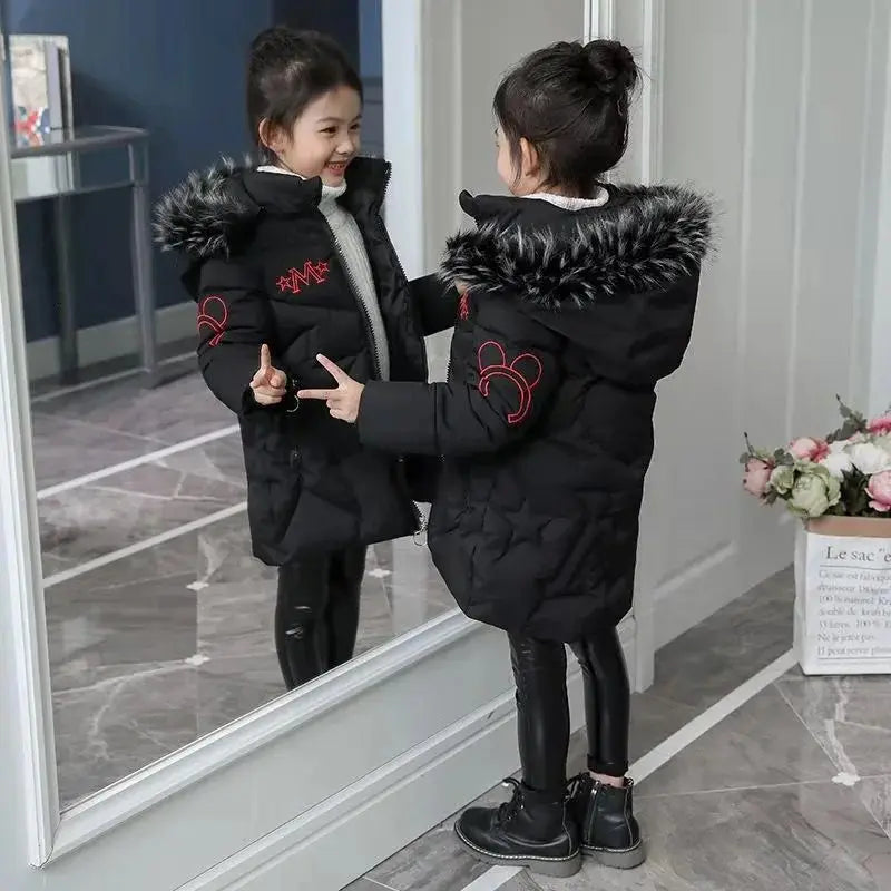 Veste d'hiver grande taille pour filles