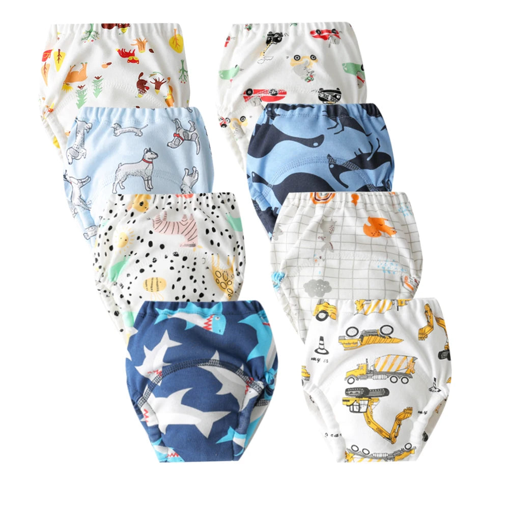 Culotte d’Entraînement Lavable pour Bébé – Lot de 8 pièces
