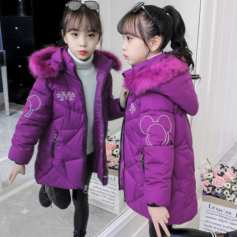 Veste d'hiver grande taille pour filles
