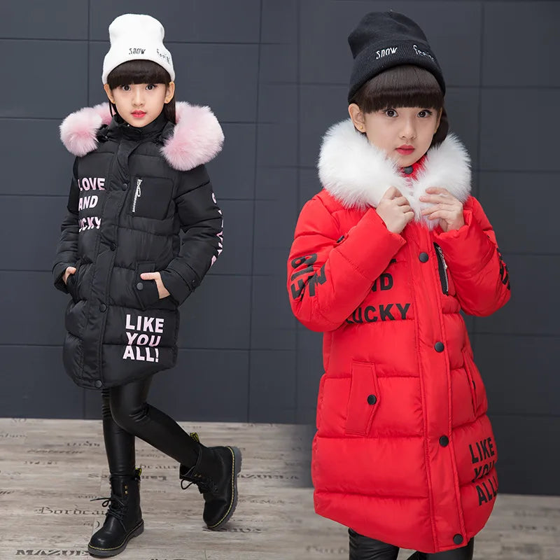 Veste d'hiver grande taille pour filles