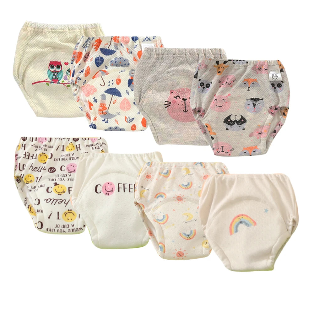 Culotte d’Entraînement Lavable pour Bébé – Lot de 8 pièces