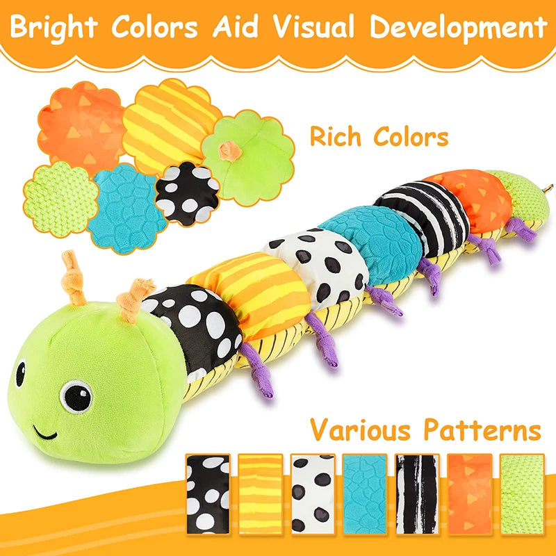 Hochet Musical en Peluche pour Bébé - Jouet Sensoriel pour Nouveau-né | Cadeau pour Tout-Petits - le coffre a jouets- vert 1012