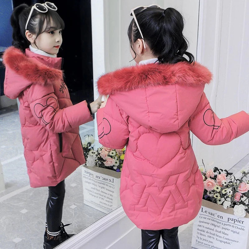 Veste d'hiver grande taille pour filles