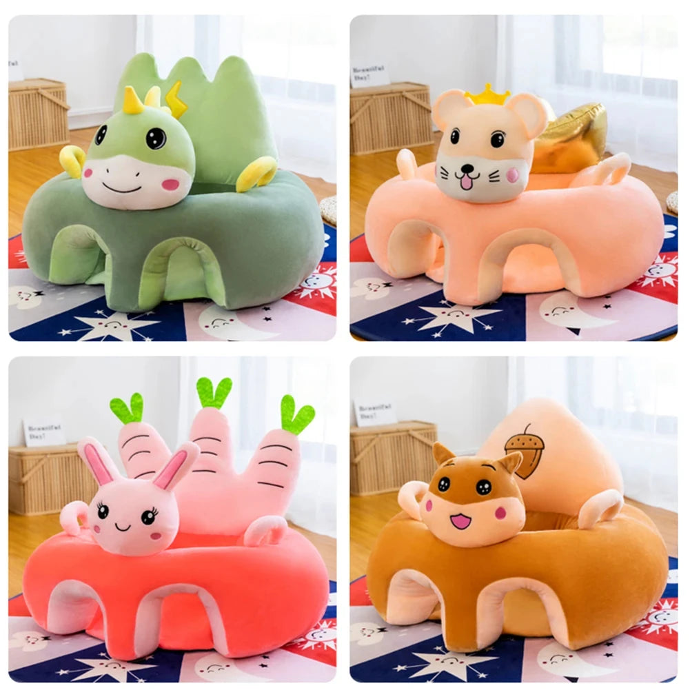 Siège de Soutien en Peluche pour Bébé – Confort et Apprentissage 🐻
