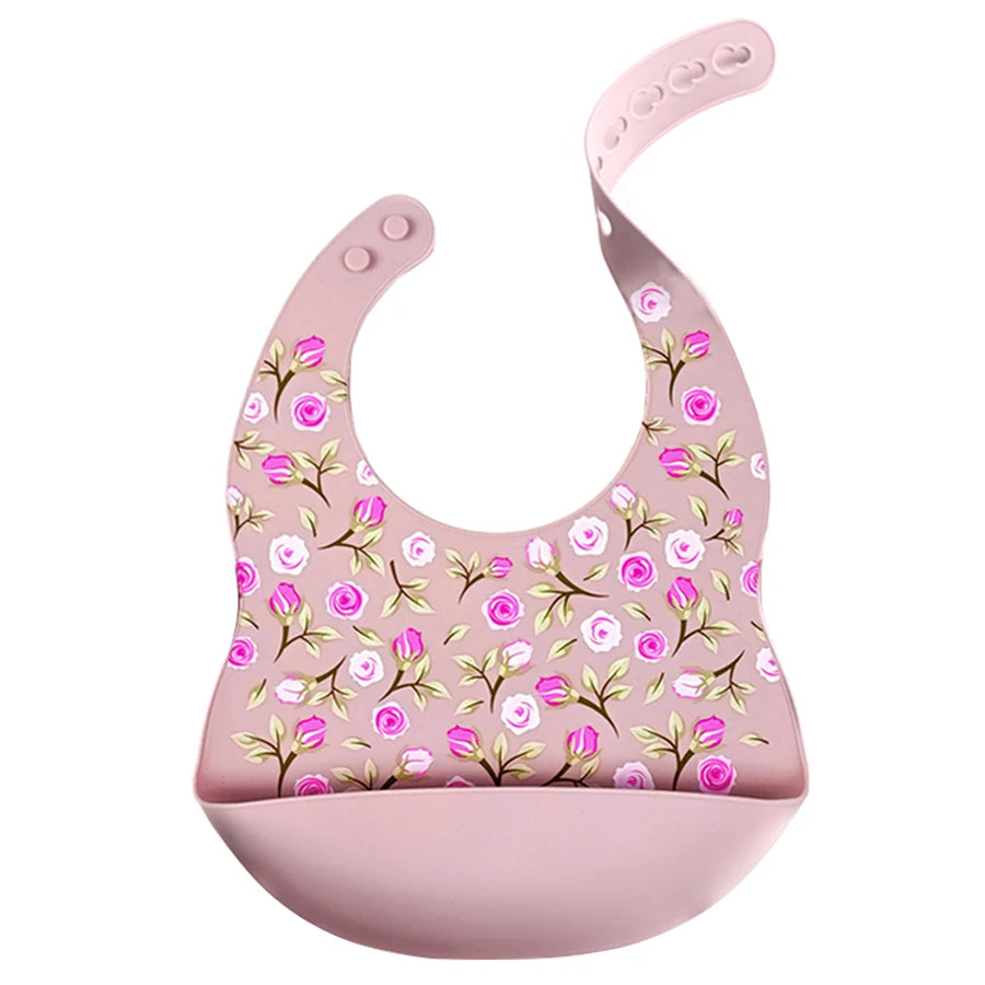 Bavoir bébé silicone anti-taches – De 0 à 6 ans