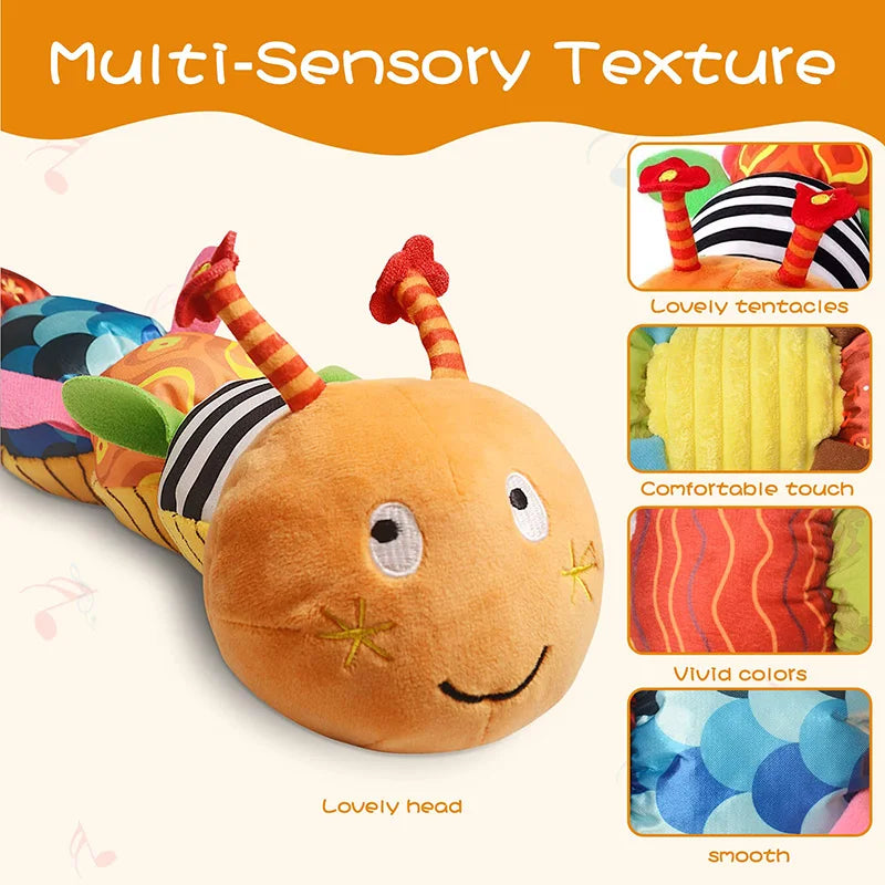 Hochet Musical en Peluche pour Bébé - Jouet Sensoriel pour Nouveau-né | Cadeau pour Tout-Petits - le coffre a jouets- vert 1012