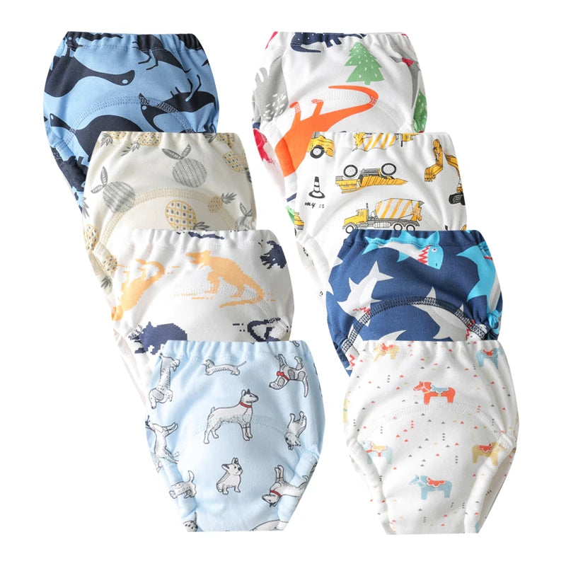 Culotte d’Entraînement Lavable pour Bébé – Lot de 8 pièces