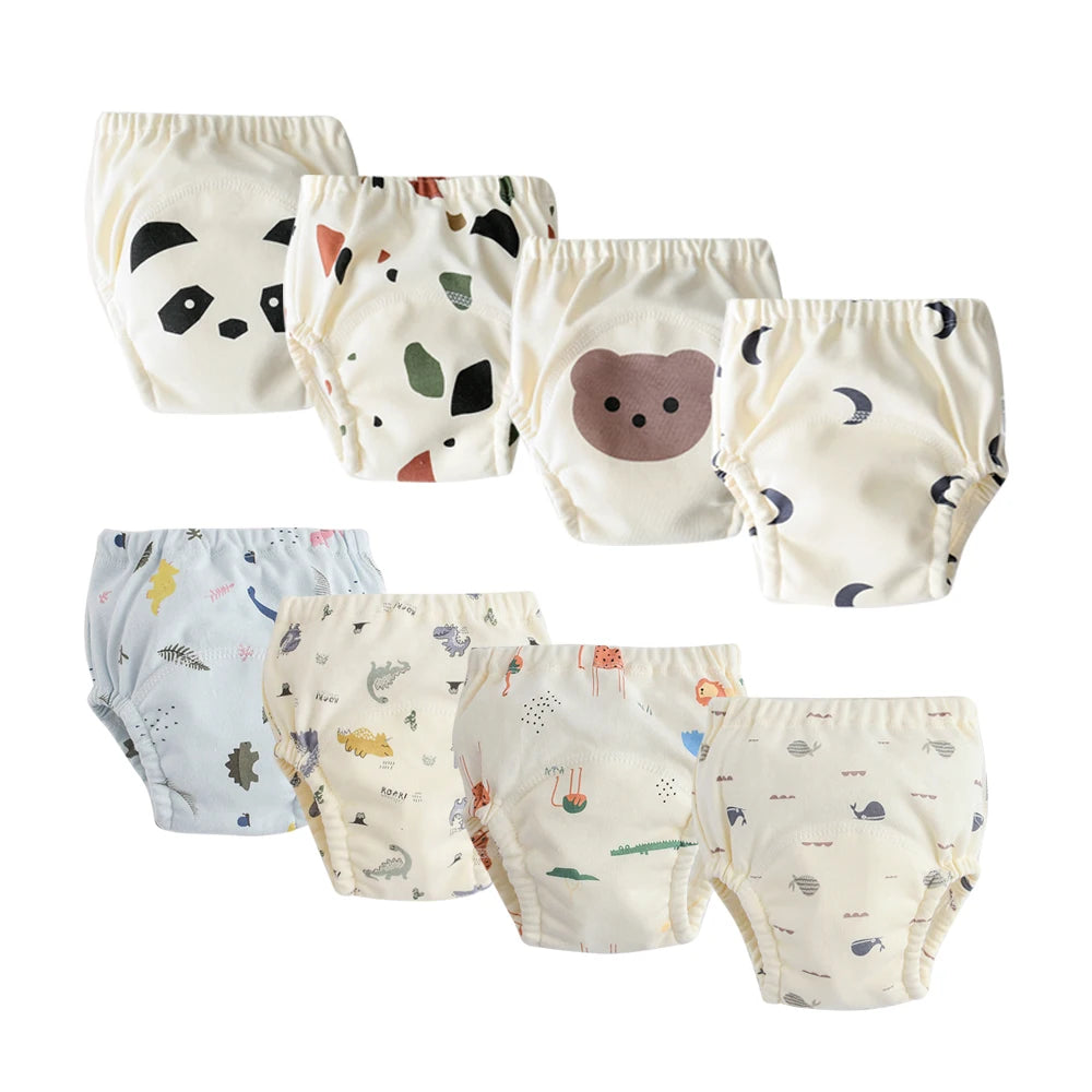 Culotte d’Entraînement Lavable pour Bébé – Lot de 8 pièces