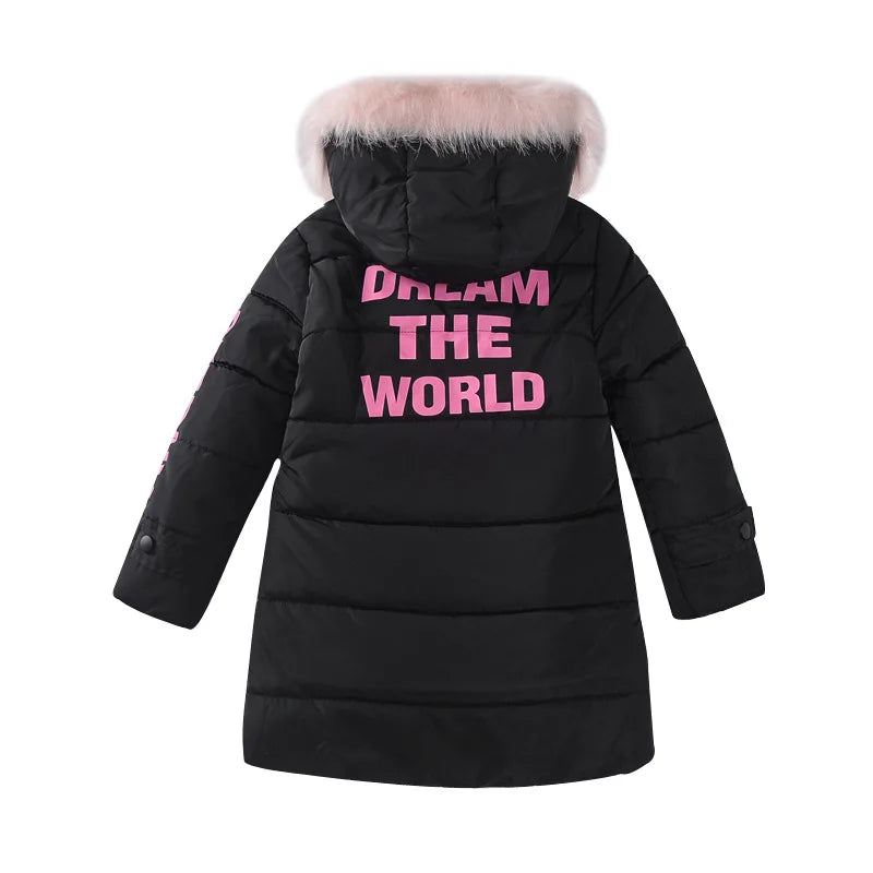 Veste d'hiver grande taille pour filles