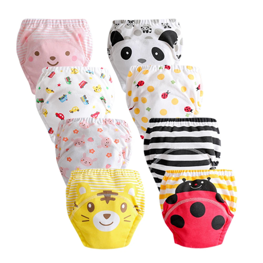 Culotte d’Entraînement Lavable pour Bébé – Lot de 8 pièces