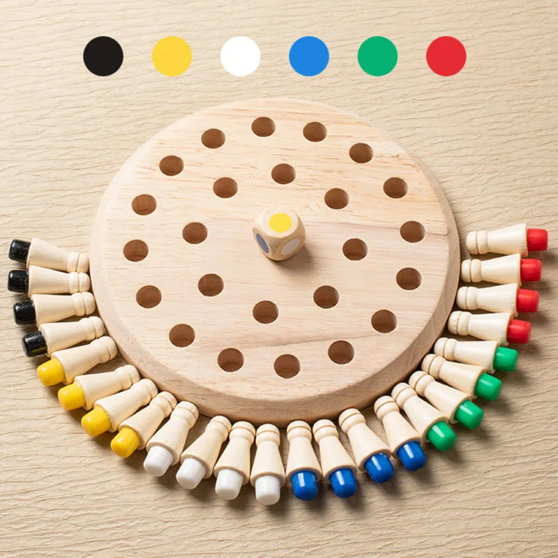 Bâton de mémoire en bois Montessori – Jeu éducatif pour enfants & adultes