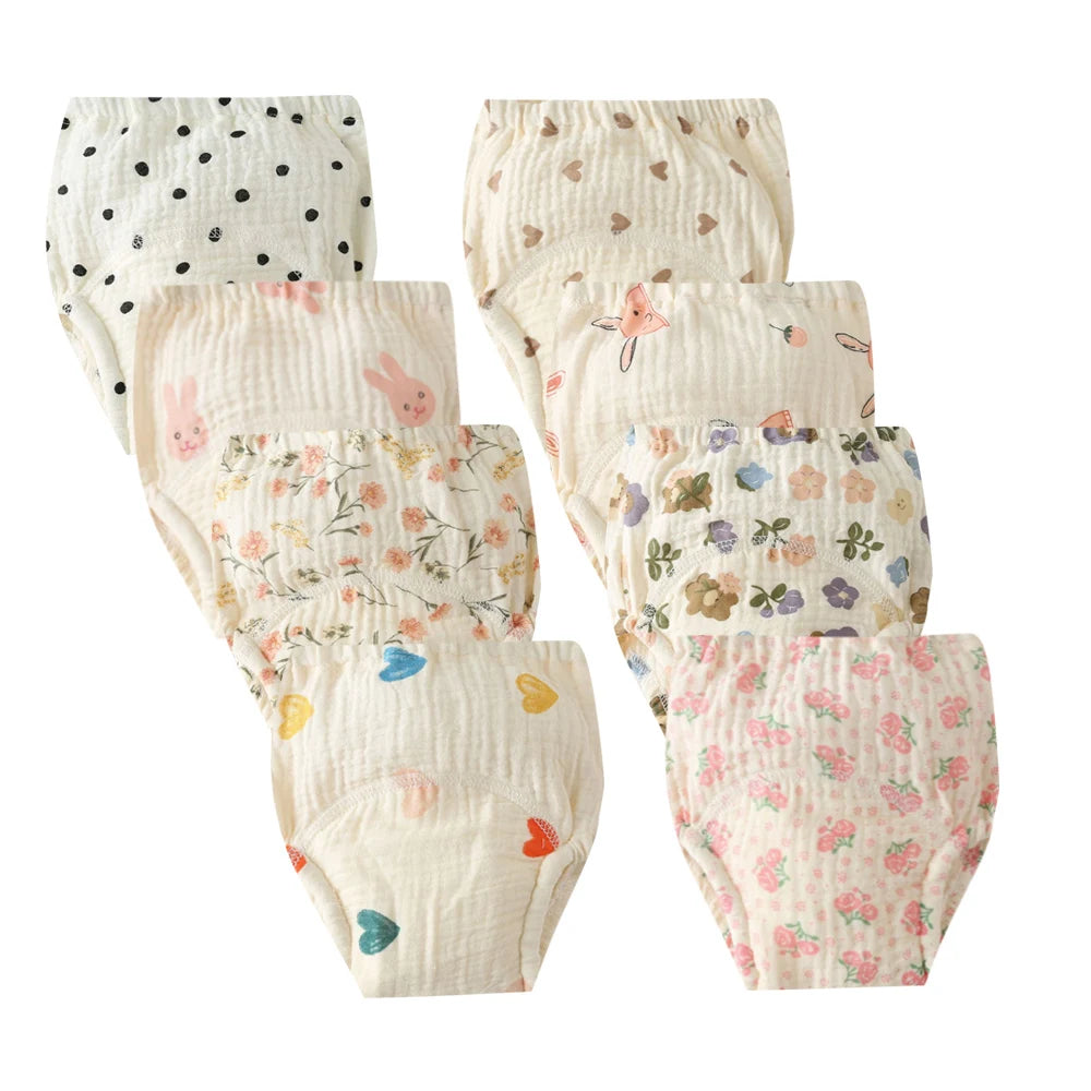 Culotte d’Entraînement Lavable pour Bébé – Lot de 8 pièces