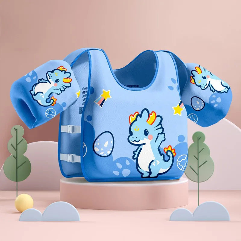 Gilet flottant enfant avec brassards réglables