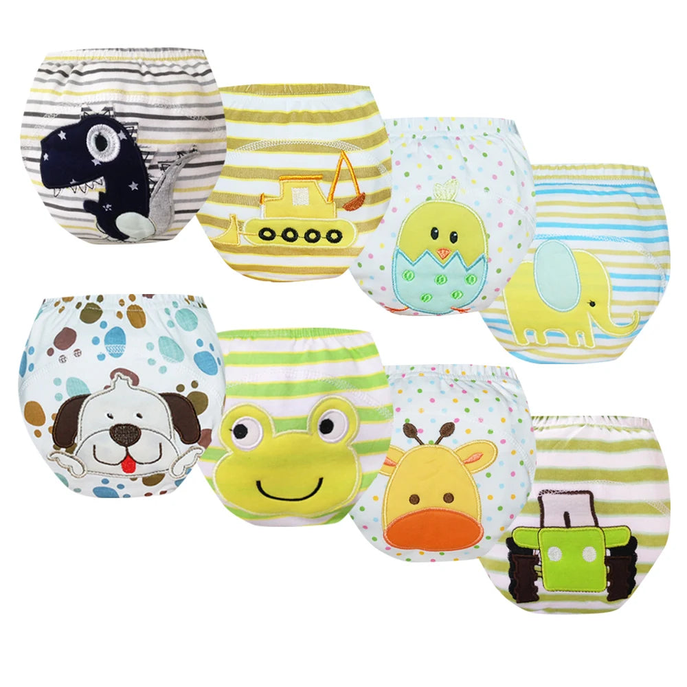 Culotte d’Entraînement Lavable pour Bébé – Lot de 8 pièces