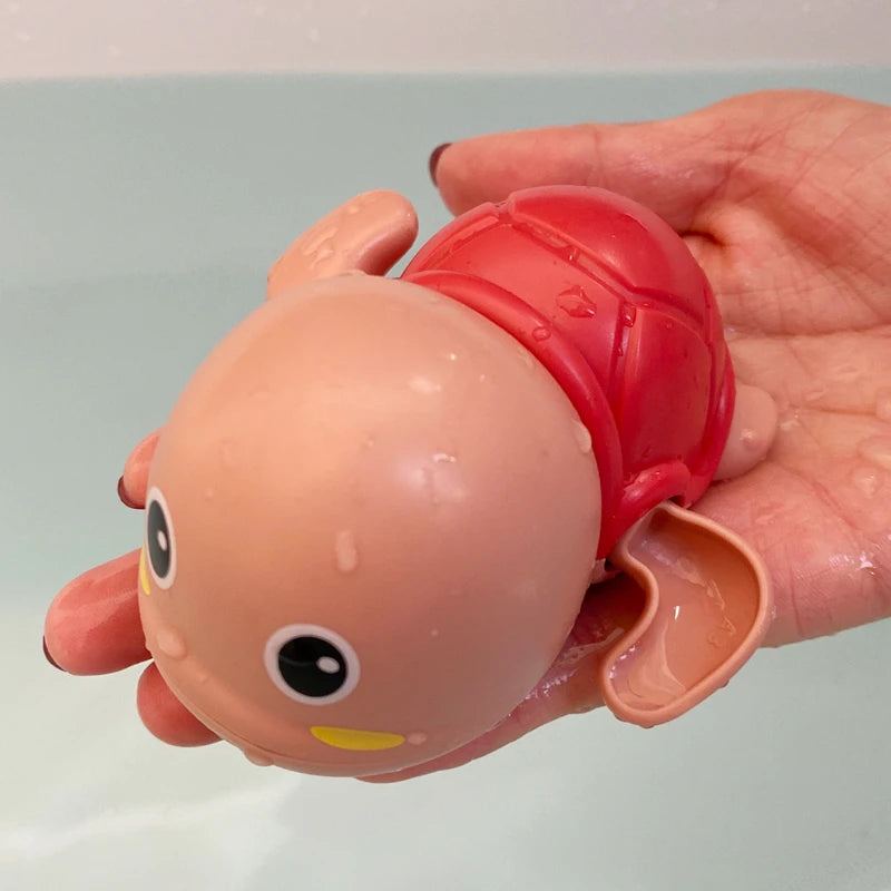 Jouets de Bain Bébé - Baleine et Tortue Nageuses | Amusement Aquatique pour Enfants - le coffre a jouets- tortue rose
