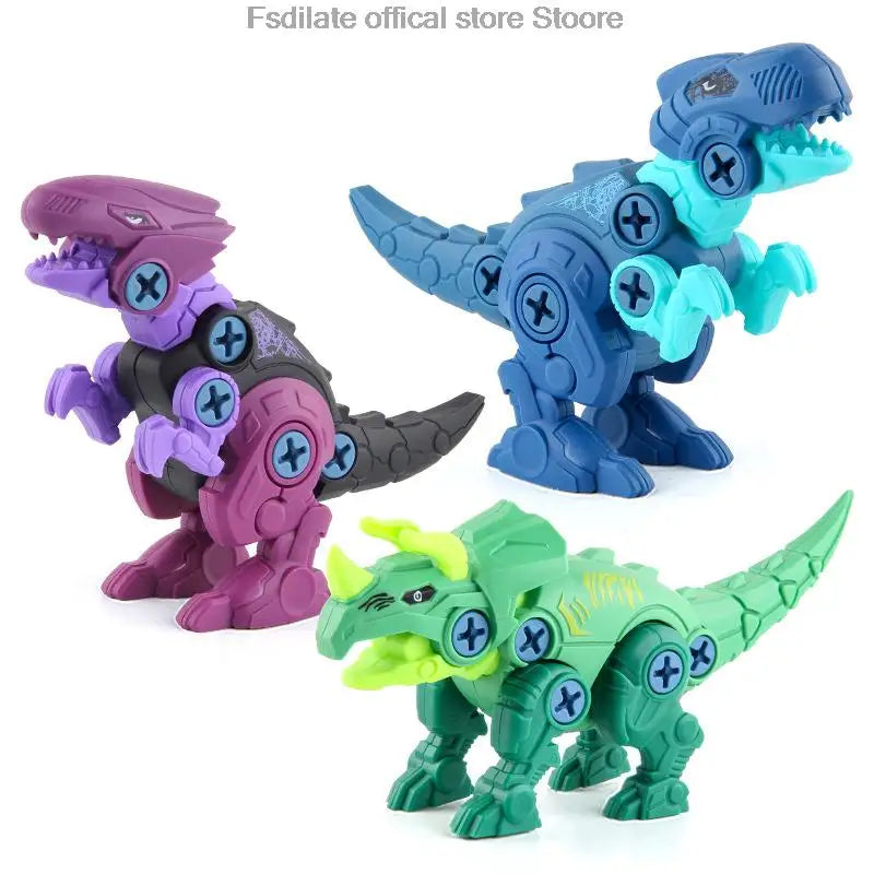 Kit de Construction de Dinosaure Vorannosaurus Rex avec Mini Perceuse Électrique