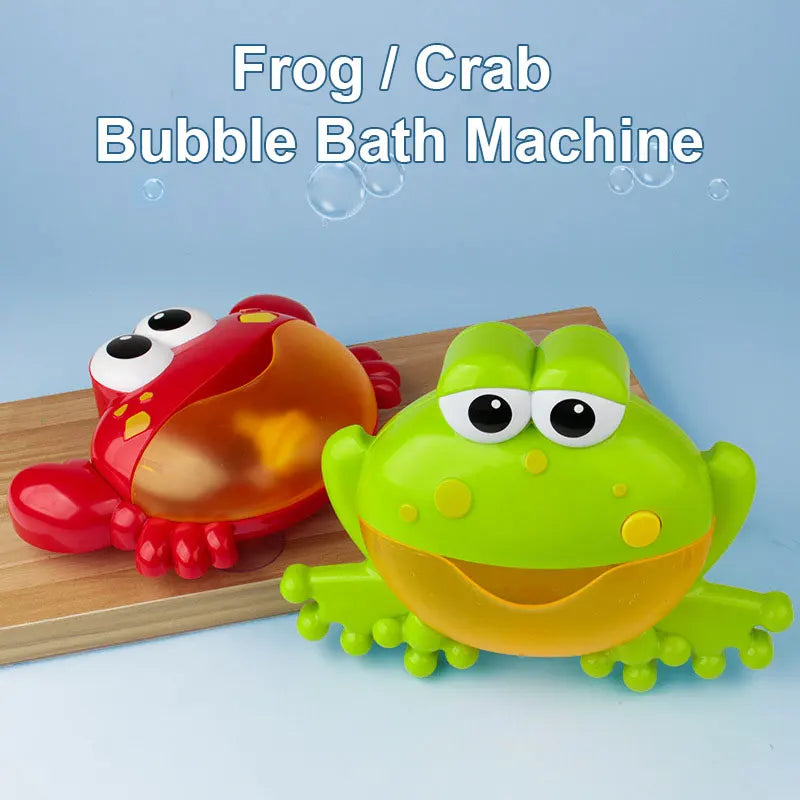 Machine à Bulles Électrique pour Bébé - Crabe & Grenouille | Jouet de Bain Musical et Amusant pour Enfants - le coffre a jouets- Baleine avec boîte