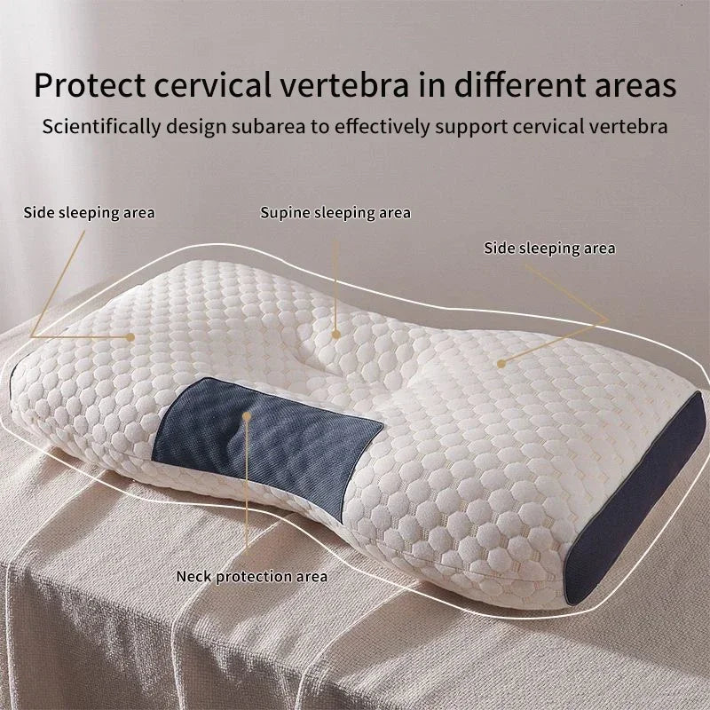 Oreiller cervical Orth4WD en fibre de soja, oreiller de massage SPA, aide à dormir et à protéger le cou, ménage